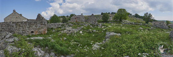 panorama hameau de Bellecoste - Mt Lozère